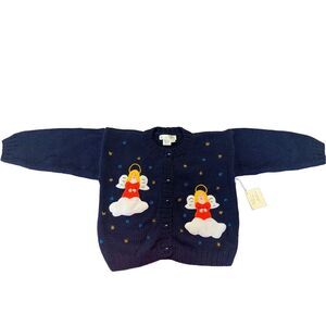Latin Collection Girl Angels Sweater Cardigan Sz 6 New with tag